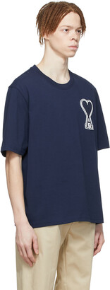 AMI Paris SSENSE Exclusive Navy Ami de Cœur T-Shirt - ShopStyle